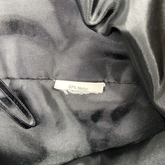 J.Crew Mini Skirt Sz 2 Navy Blue Lace Overlay Lined Side Zip Floral Scalloped - Picture 6 of 8